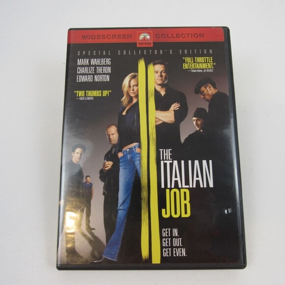 Other - The Italian Job DVD, 2003, Widescreen Mark Wahlberg, Charlize Theron